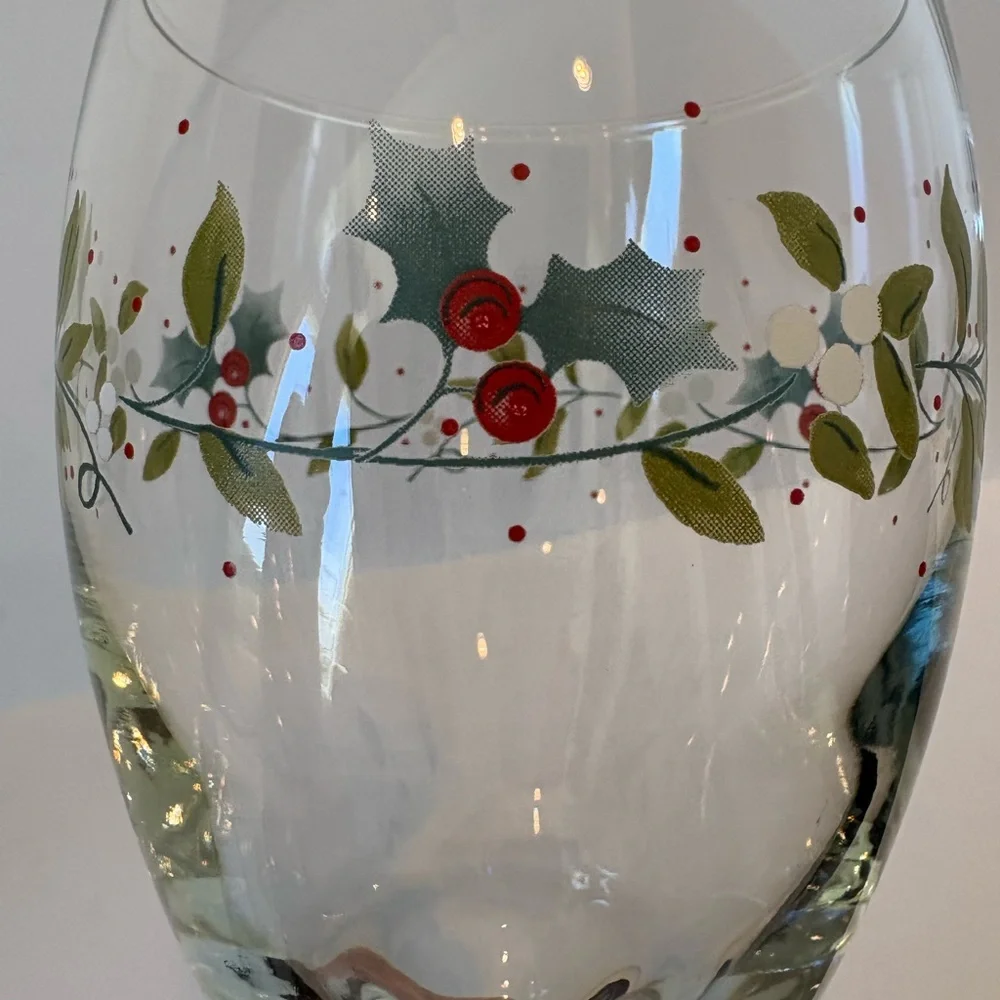 Pfaltzgraff Winterberry 16 oz.Iced Tea Glass Water Goblet Discontinued 5423294